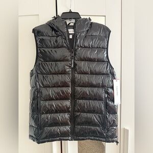Calvin Klein Men's Shiny Black Puffer Vest
